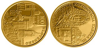 Baza monet EXG - 100 Euro: Coronations in Bratislava-Karol III