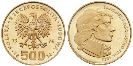 Baza monet EXG - 500 Złotych