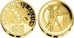 Baza monet EXG - Gold 100 Euro 2008