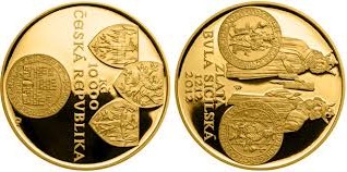 Baza monet EXG - 10.000 CZK Golden Bull of Sicily 2012